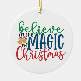 Creer en la magia de los Navidades de adorno cerám