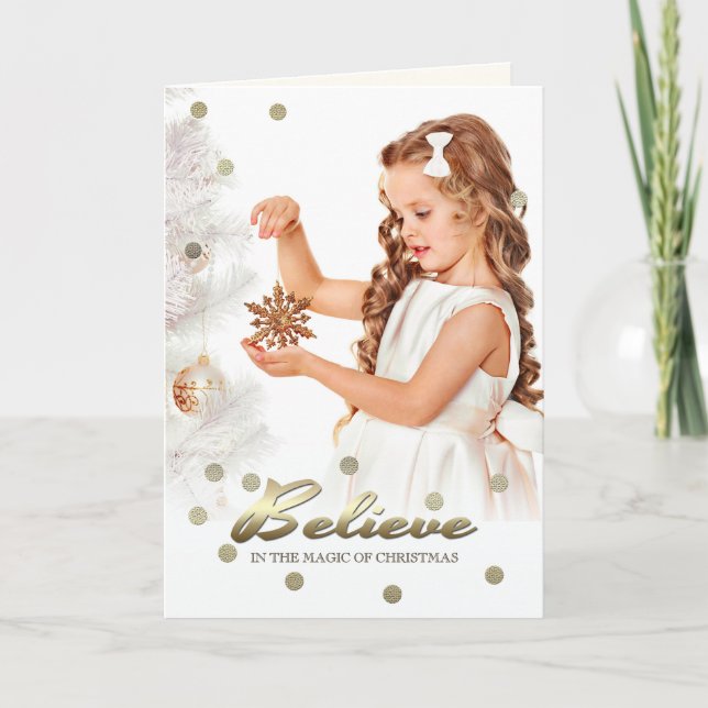 Creer en la magia de los Navidades. Tarjetas fotog (Anverso)