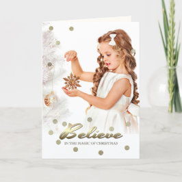 Creer en la magia de los Navidades. Tarjetas fotog
