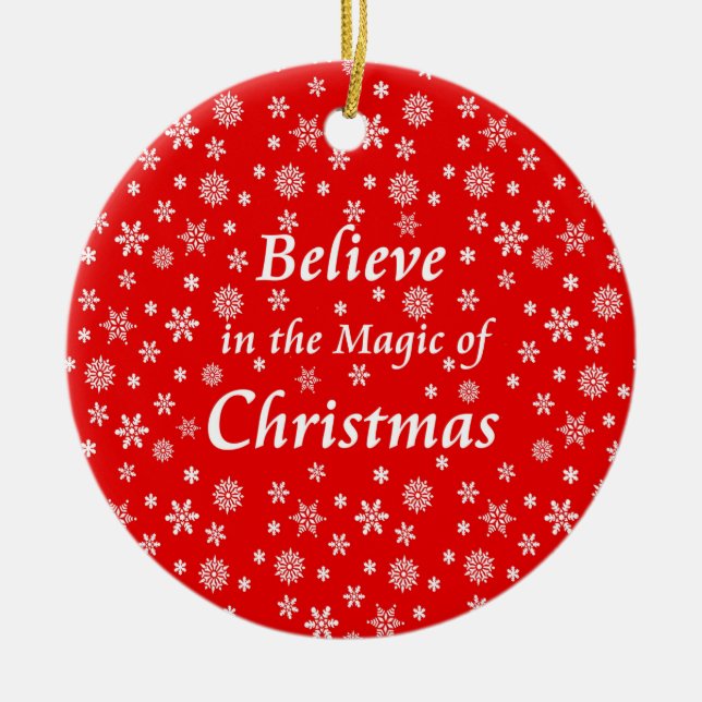 Creer en la magia del ornamento navideño (Frente)