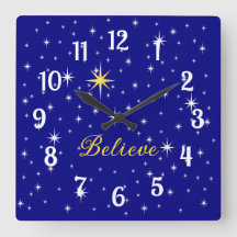 Creer en la magia del reloj de pared acrílico de l