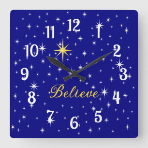 Creer en la magia del reloj de pared acrílico de l