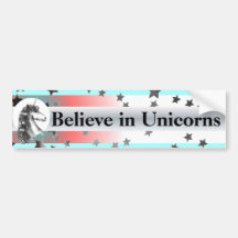 CREER EN LA pegatina del parachoques UNICORNS