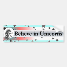 CREER EN LA pegatina del parachoques UNICORNS