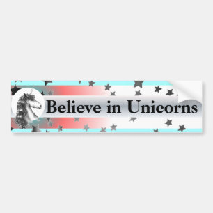 CREER EN LA pegatina del parachoques UNICORNS