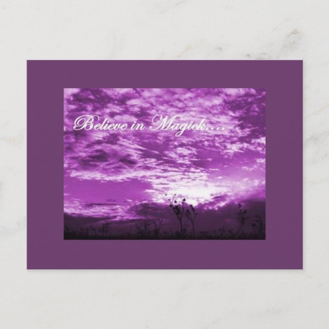 Creer en la postal de Magick (Anverso)