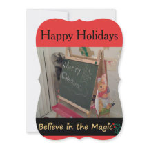 Creer en la tarjeta de felicitación de los Navidad