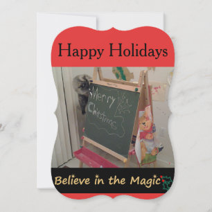Creer en la tarjeta de felicitación de los Navidad