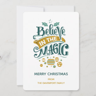Creer en la tipografía del Navidad mágico