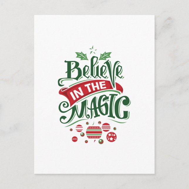 Creer en la tipografía del Navidad mágico (Anverso)
