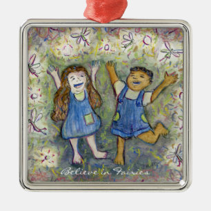 Creer en las hadas ornamentos Personalizados de ar