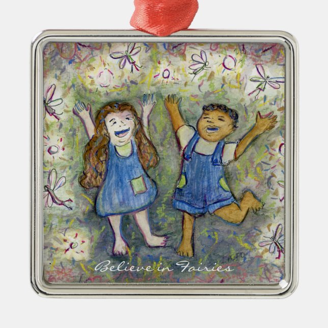 Creer en las hadas ornamentos Personalizados de ar (Frente)