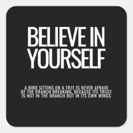 Creer En Sí Mismo - Pegatina Motivacional