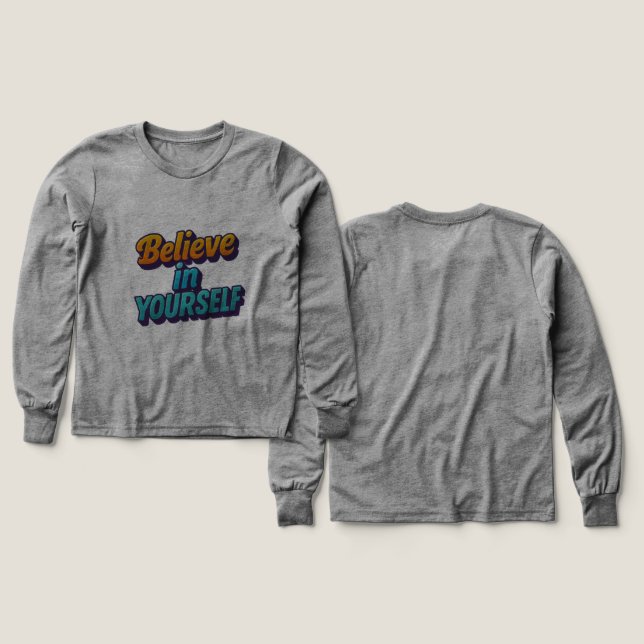 Creer en ti mismo (Diseño frontal y trasero)