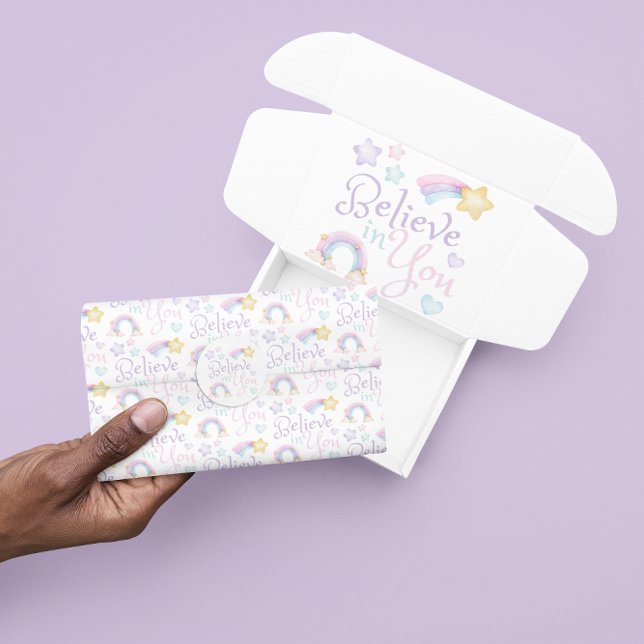 Creer En Tu Papel De Tejido (Empower someone special with this, "Believe in you" tissue paper! Matching collection available! )