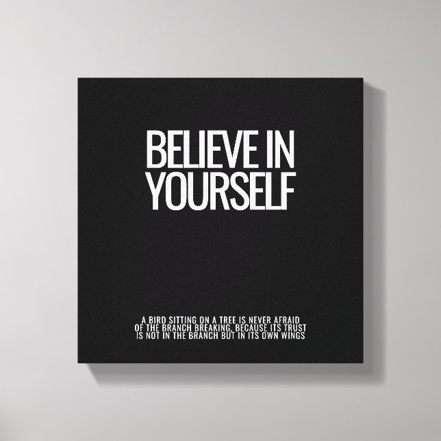 Creer En Tu Propia Impresión De Lienzo (Anverso)