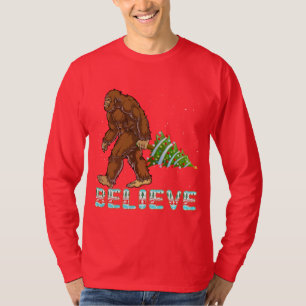 Creer la camiseta de pie grande Regalo de Navida