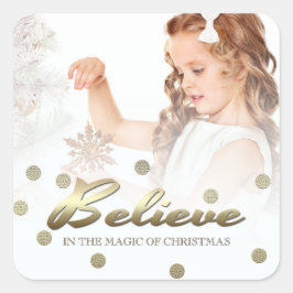 Creer. Navidades personalizados Pegatinas de fotog