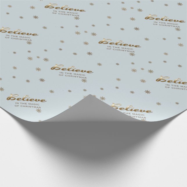 Creer. Papel de ajuste de regalo de nombre persona (Esquina)