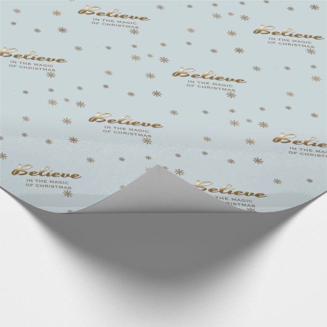 Creer. Papel de ajuste de regalo de nombre persona (Esquina)