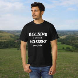 Creer para conseguir una camiseta de texto motivad