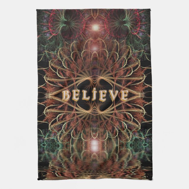 Creer toalla de té de tela Inspiradora (Vertical)