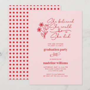 Creía Que Podía Graduarse De Invitación A La Fiest