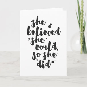 Creía Que Podía - Tarjeta Inspiradora