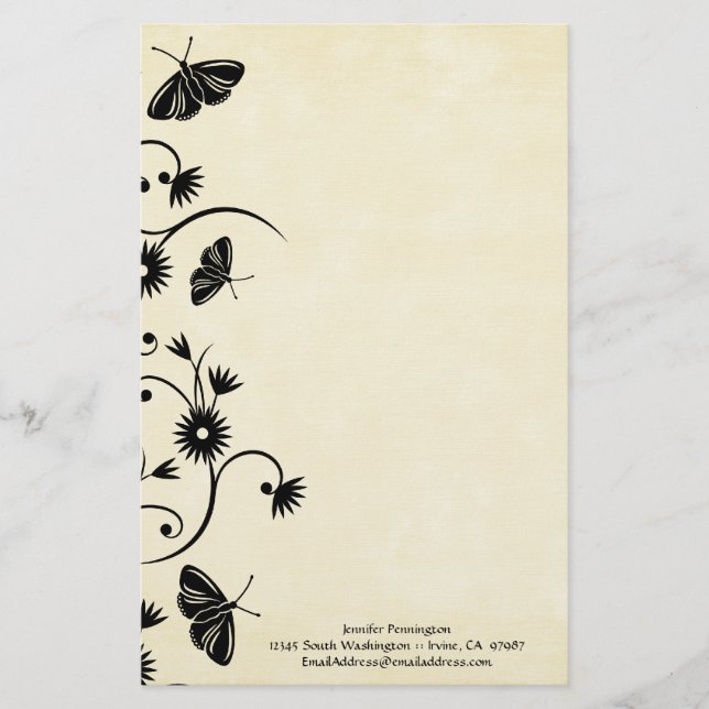 Crema de diseño con papel de barrido negro (Anverso)