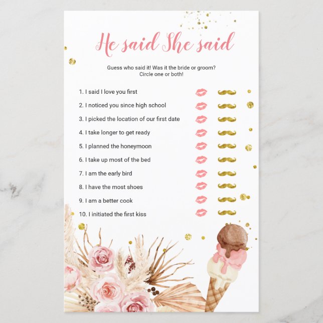 Crema de hielo de pampas dijo que decía tarjeta de (Anverso)