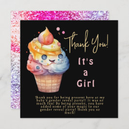 Crema de hielo Es una tarjeta de agradecimiento ch