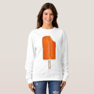 Crema de hielo naranja crema de popsicle sudadera