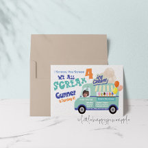 Crema de hielo que gritas invitaciones para el cua