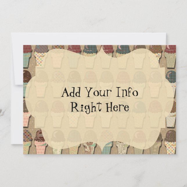 Crema de hielo vintage social (Anverso)