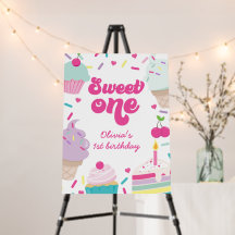 Crema de hielo y dulce de pastel un primer cumplea