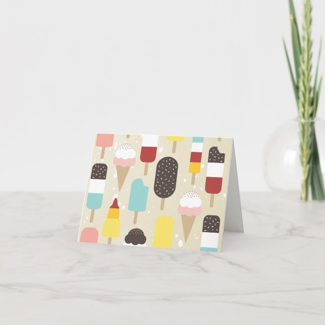 Crema de hielo y tratamientos congelados Tarjeta d (Anverso)