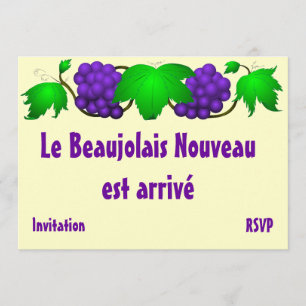Crema de invitación Beaujolais nouveau