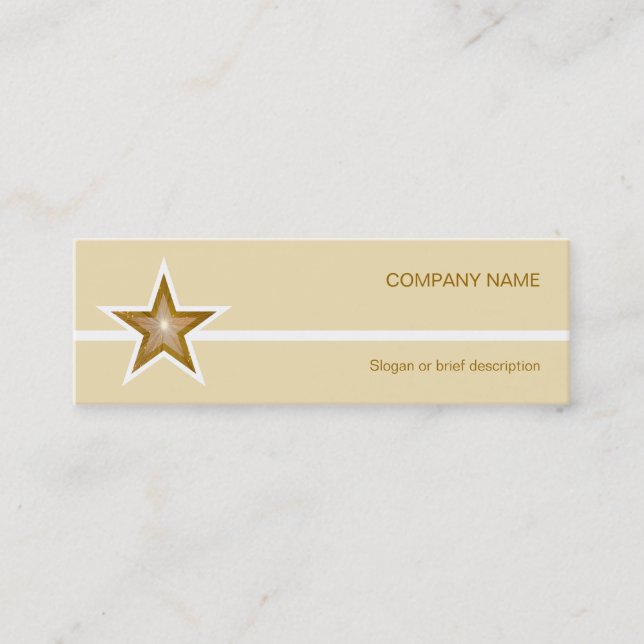 Crema de la tarjeta de visita de la línea blanca G (Anverso)