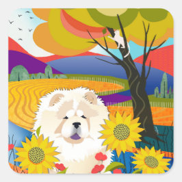 CREMA DE LOS pegatinas CROP Cream Chow