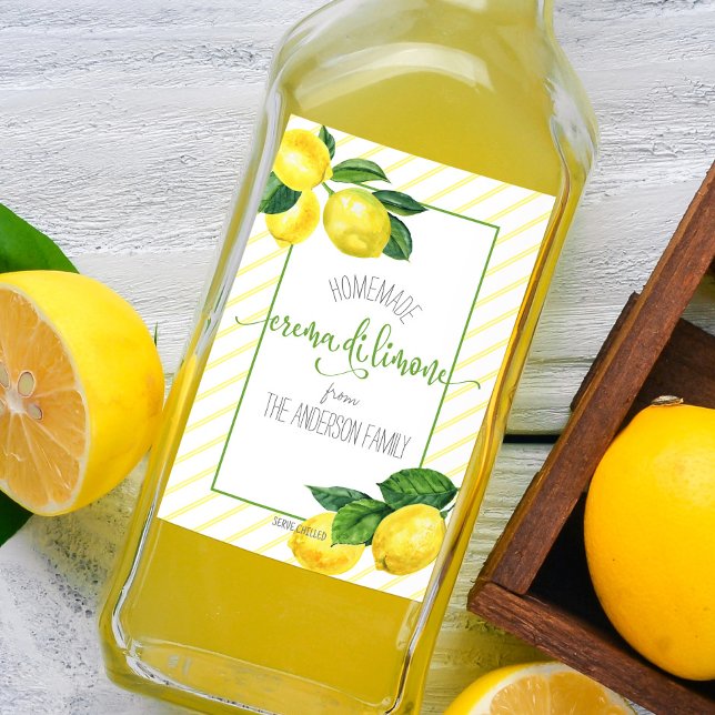 Crema di Limone Watercolor Lemons Script Name Bold (Subido por el creador)