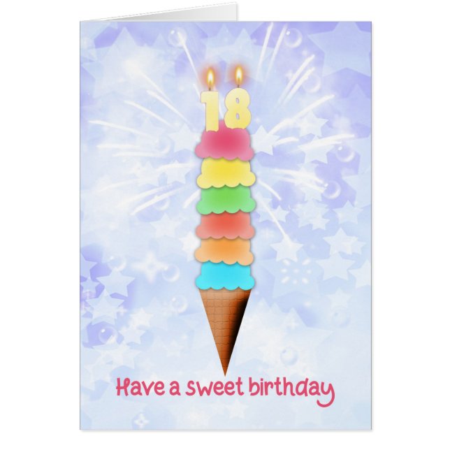 Crema gigante de hielo en el 18° aniversario (Frente)