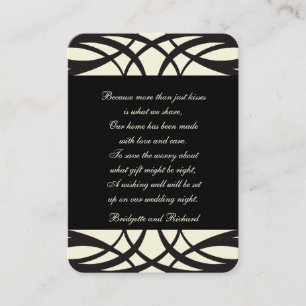 Crema negra Art Déco Deseando Tarjetas Bien