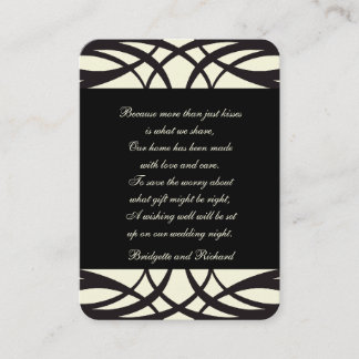 Crema negra Art Déco Deseando Tarjetas Bien