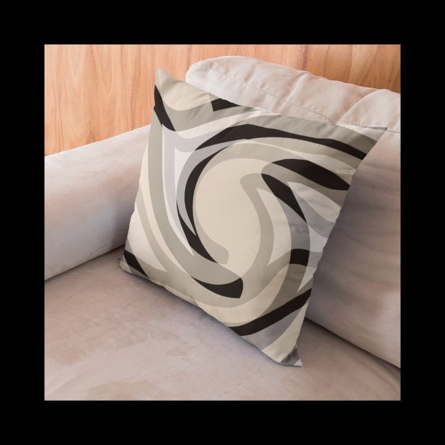 Crema negra y Cojín decorativo gris (Subido por el creador)