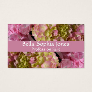 Crema rosa Hydrangeas amarillo rosa verde floral