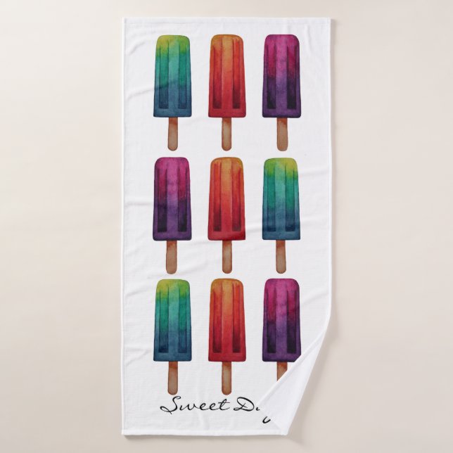 Cremas de hielo acuáticas cúrcules popsicas (Toalla de baño)