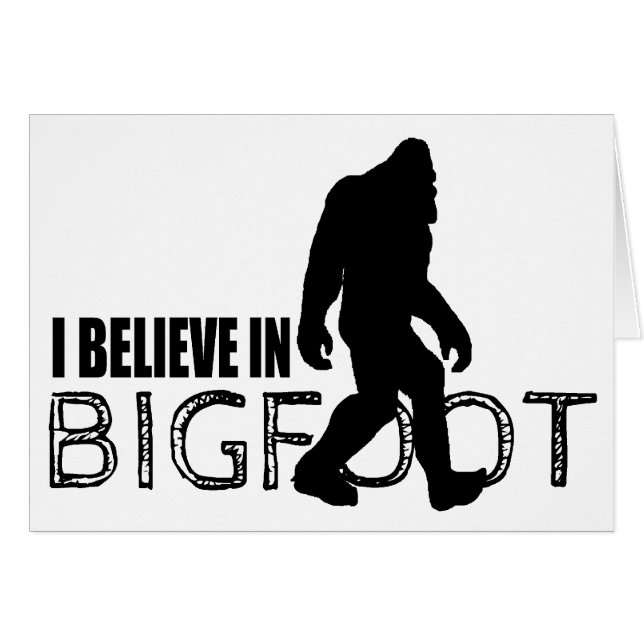 Creo en Bigfoot Sasquatch divertido (Anverso (Horizontal))