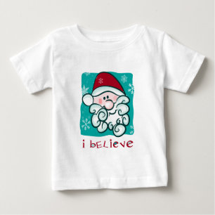 Creo en camiseta del navidad de Santa