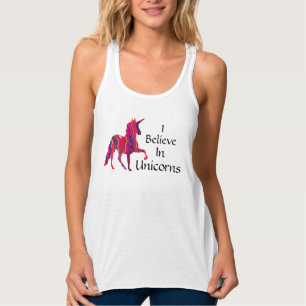 Creo en camisetas sin mangas de los unicornios