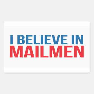Creo en el pegatina Mailmen